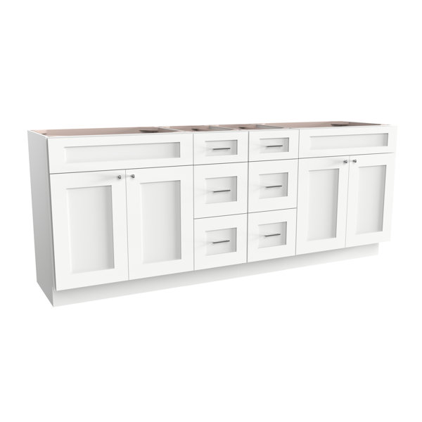 Disar 90 Double Bathroom Vanity Base Only & Reviews | Wayfair
